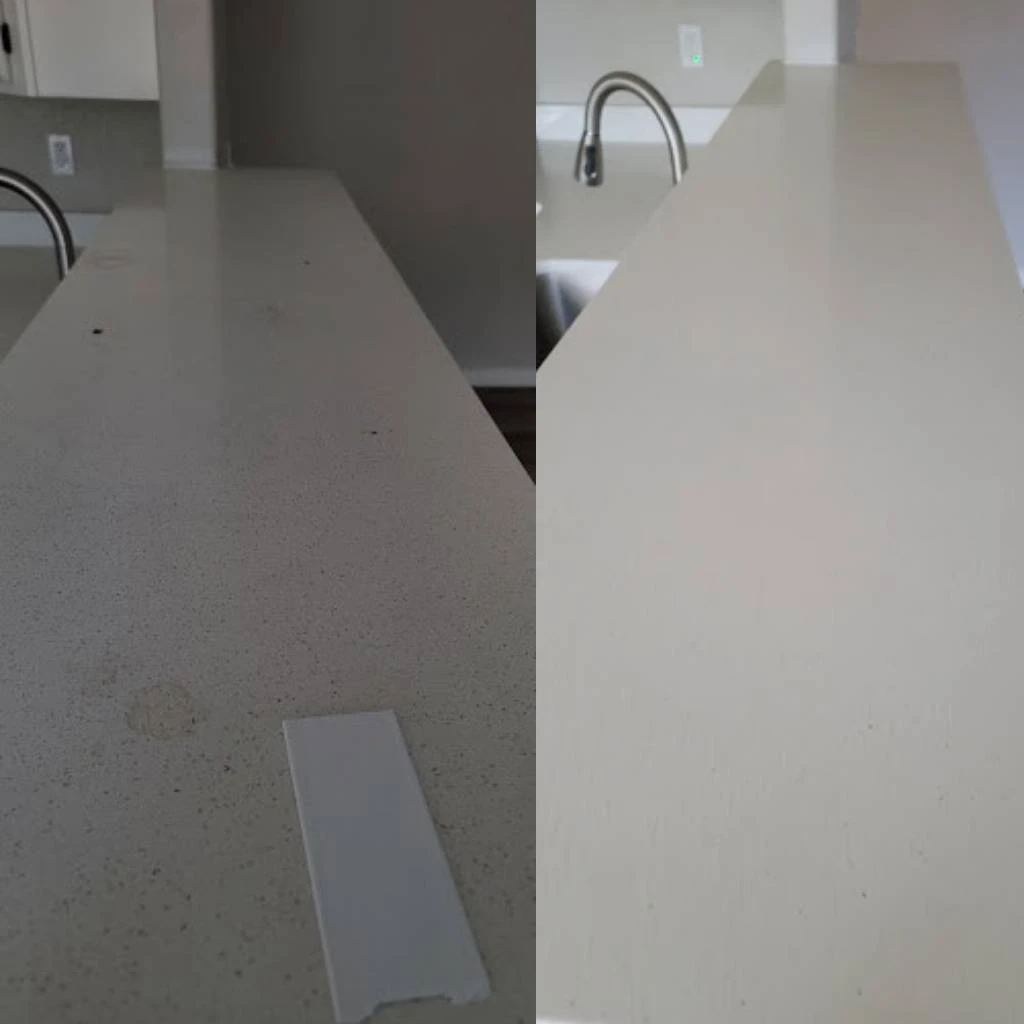 before and after counter cleaning in and near Denver