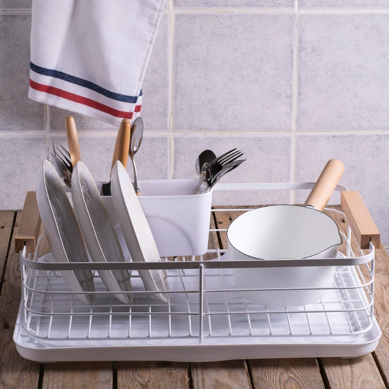 Low-angle view of a dish standing.