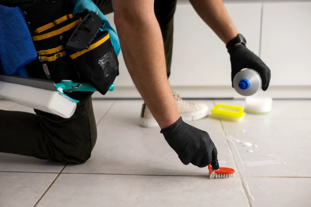 Bathroom Tiles Cleaning